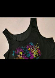 Tiger Print Crop Tee