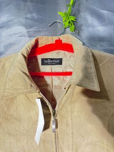 Classic Beige Suede Jacket
