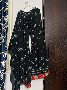 Floral Print sharara and dupatta
