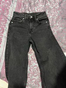 Stylish Black Wide Leg Jeans