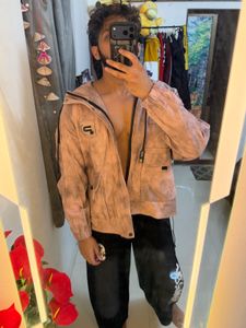 Stylish Pink Washed Jacket