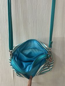 Striped Crossbody Bag