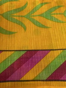 Yellow Polka Dot Saree