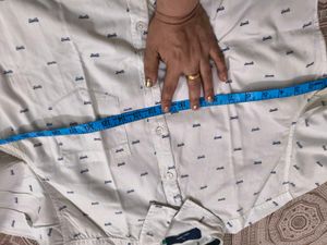 Patterned Casual Full sleeves Shirt in L 40 size