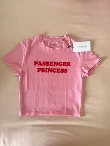 Pink "Passenger Princess" Graphic T-Shirt