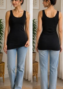 Basic Black Sleeveless Tank Top