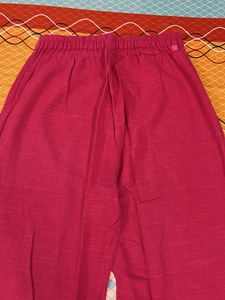 Pink Printed Kurta and Pant Set
