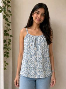 Boho Print Spaghetti Strap Tank Top