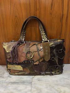 vintage y2K custom leather bag