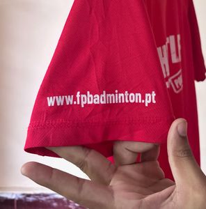 Badminton Red "Shuttle Time Portugal" T-Shirt
