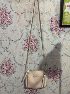 Stylish Cream Crossbody Bag