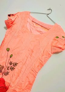Light Orange Plazo Suit &amp; Dupatta 34 Bust