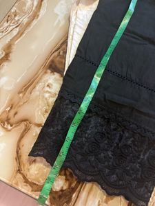 Black kurta with Farshi Salwar and Dupatta