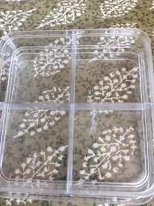Clear 4 Compartment Storage Container