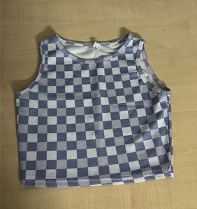 Checkered Crop Top