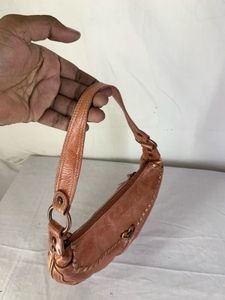 Vintage Y2K ISSAC Tan Leather Hobo Bag