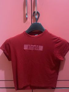 Red Crop T-Shirt
