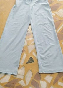 Light Blue Wide Leg Trousers