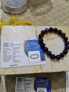 Amethyst Beaded Bracelet