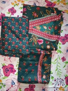 Elegant Floral Print Kurta Set size- Midium