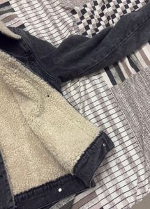 Sherpa Collar Denim Jacket