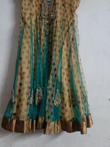 Green Anarkali suit Set