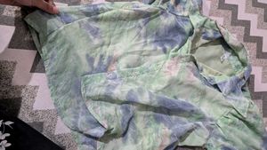 Boho Tie-Dye Button-Up Shirt