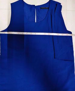 Sisley Royal Blue Sleeveless Top