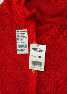 Trendy New Red Top For Women