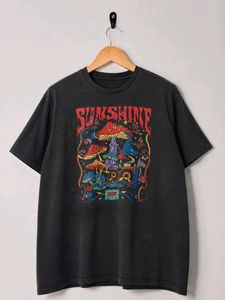 Vintage Sunshine Mushroom Graphic T-Shirt