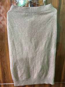 woolen Cozy Knit Pencil Skirt