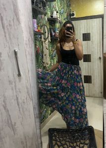 Floral Print Maxi Skirt
