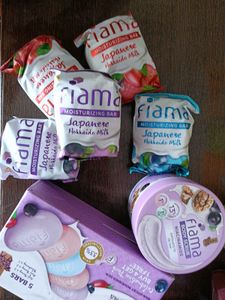 Fiama Moisturizing Soap & Body Scrub Bundle