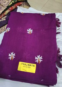 Beautiful khadi Embroidered Sarees