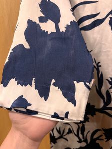 White And Blue Satin Suit