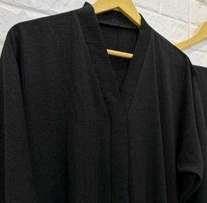 3XL plain abaya / burqa with black duppata