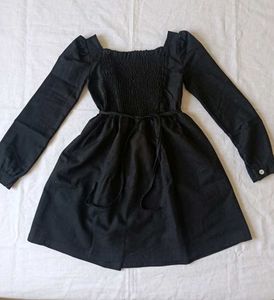 Chic Black Button-Up Dress
