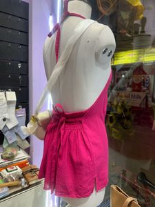 Sun Flower Embroidery Backless Dress