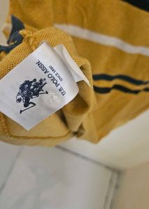 Striped USPA Polo Shirt