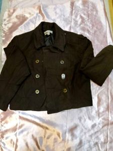 Vintage Brown Cropped Jacket
