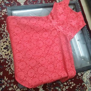 Elegant Pink Lace Top