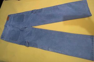 Light Wash Cargo Jeans