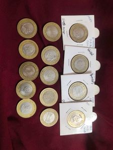 10Rs Comemrative coin 14 pcs