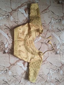 Elegant Gold Embroidered Blouse