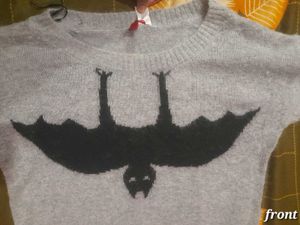 BAT GRAPHIC KNIT SWEATER 🕷