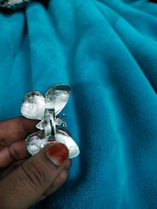 Butterfly Silver Big Ring
