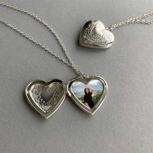 Open Heart Pendant With Chain