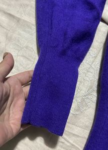 Purple Turtleneck Sweater