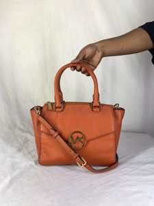 Michael Kors Convertible Leather Satchel
