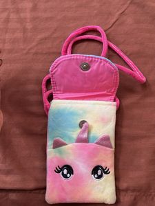 Cute Unicorn Plush Phone Pouch